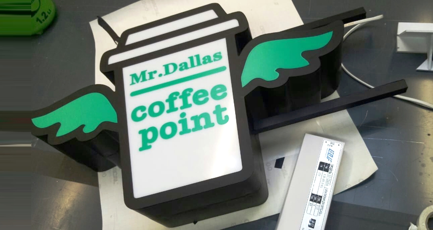 Вывеска coffee «Mr. Dallas», фото
