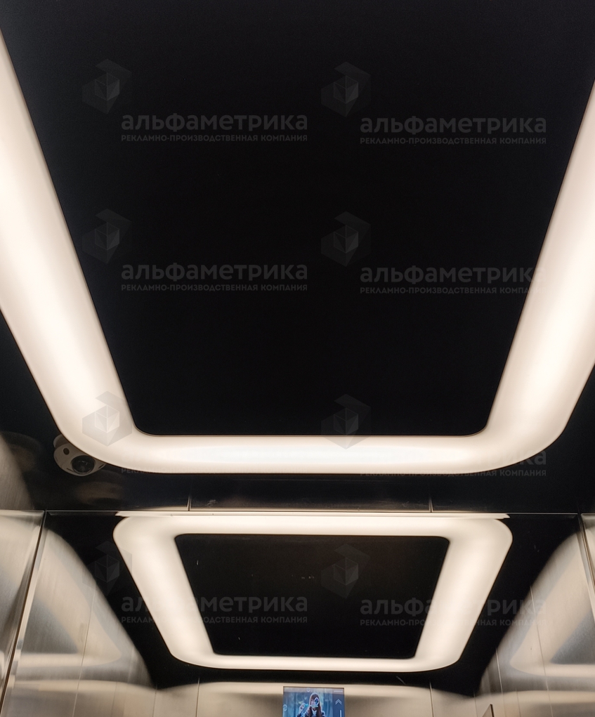 Светильники кабины лифта Hyundai, фото