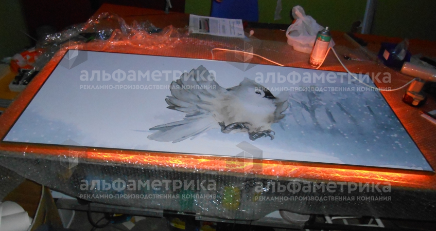 Планшеты с контражурной подсветкой на торговые киоски в ТЦ МЕГА , фото
