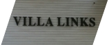 Объёмные буквы c контражурной подсветкой «VILLA LINKS» для коттеджного посёлка