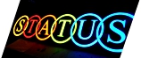 Объёмный световой логотип STATUS