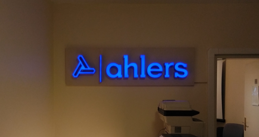 Изготовление тонких световых букв ahlers