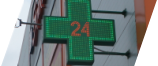Светодиодный аптечный крест 24