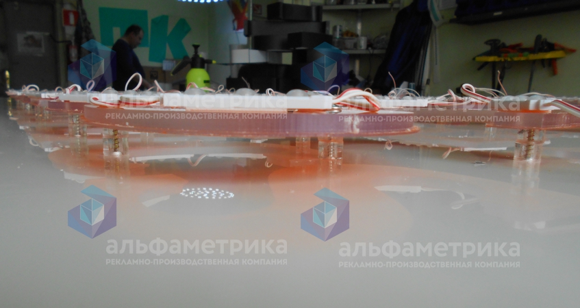 Вывеска для Smitek robotics в Технополисе Москва, фото